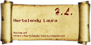 Hertelendy Laura névjegykártya